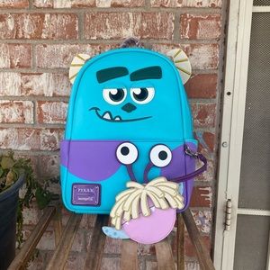 Loungefly monster inc sully mini backpack new